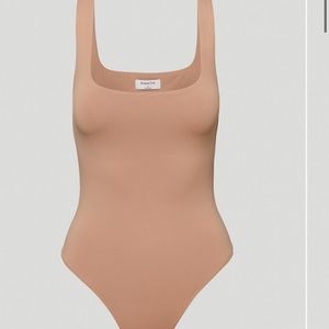 Babaton Contour Tank Bodysuit in Toasty